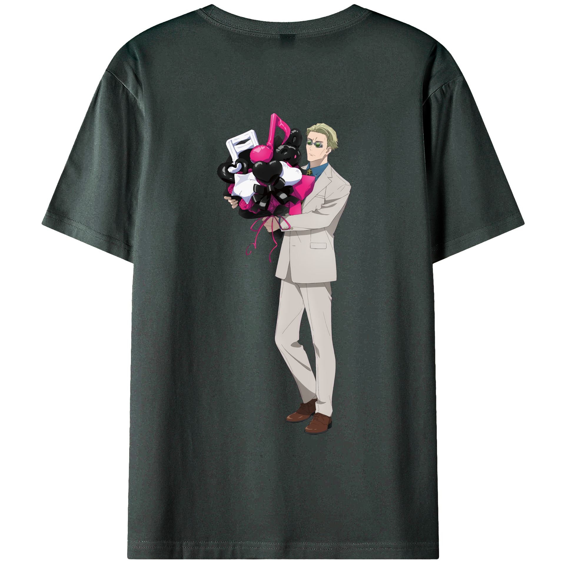 （画像用） 呪術廻戦 Jujutsu Kaisen 綿100％ メンズ半袖Tシャツ（バックプリント） 通気性